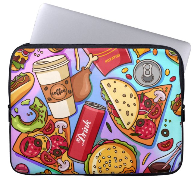 Food Love Laptop Sleeve (Front)