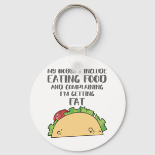 Food Lover for Foodie Hobbies Include Eating Food Key Ring