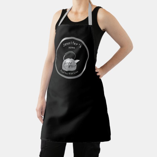 Food Made With Love Teapot Cook's Apron (Insitu)
