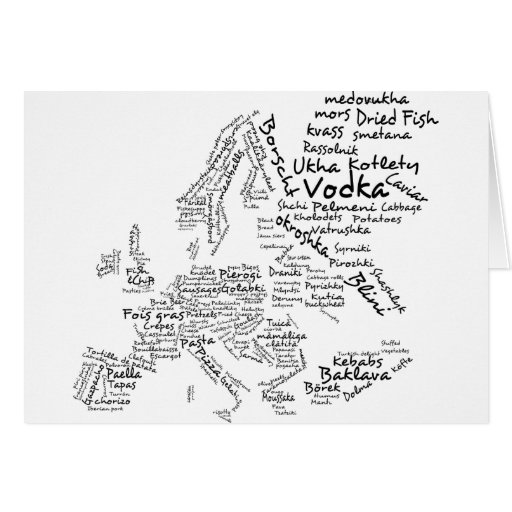 Image of Food Map of Europe