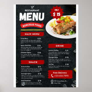 Food Menus  Poster