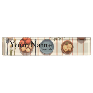 food nameplate