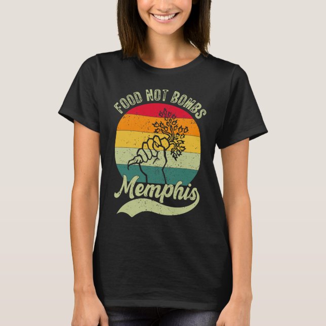 Food Not Bombs Memphis tee (Front)