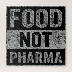 Food Not Pharma Natural Organic Nutrition Jigsaw Puzzle