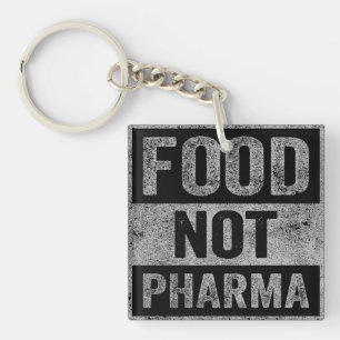 Food Not Pharma Natural Organic Nutrition Key Ring