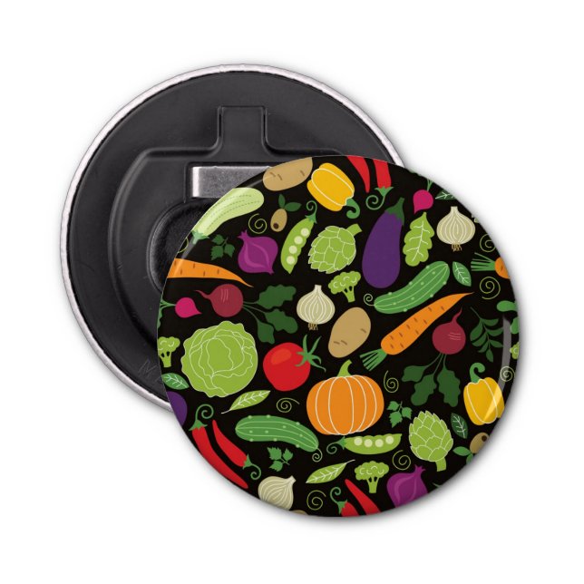 Food on a black background bottle opener (Front)