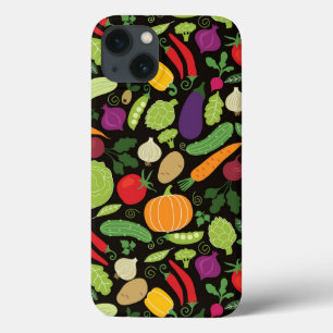 Food on a black background iPhone 13 case