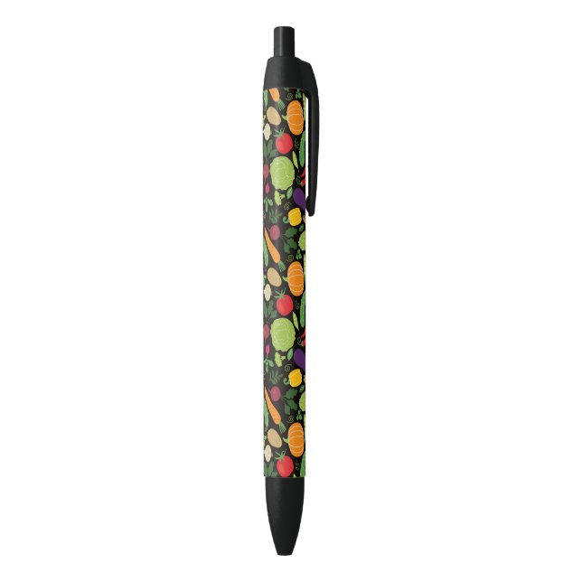 Food on a black background ink pen (Bottom (Vertical))
