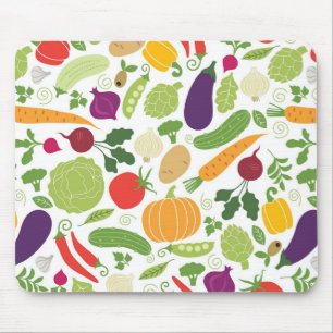 Food on a white background mouse mat