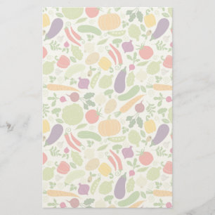 Food on a white background stationery