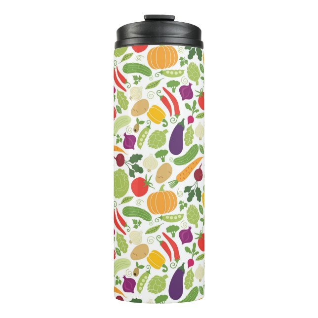 Food on a white background thermal tumbler (Front)