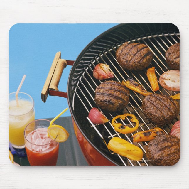 Food on grill mouse mat (Front)