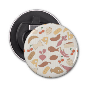 Food Pattern 2 2 Bottle Opener