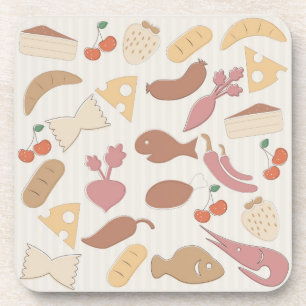 Food Pattern 2 Coaster