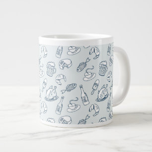 Food Pattern 2 Large Coffee Mug