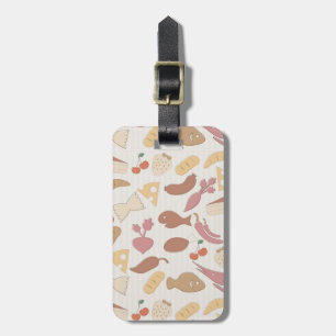 Food Pattern 2 Luggage Tag