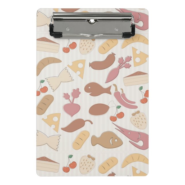 Food Pattern 2 Mini Clipboard (Front)