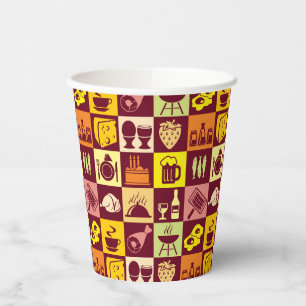 Food Pattern 2 Paper Cups