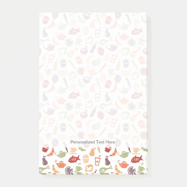 Food Pattern 2 Post-it Notes (Front)