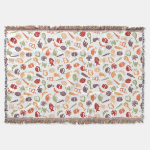 Food Pattern 2 Throw Blanket