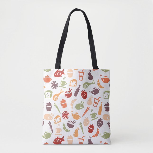 Food Pattern 2 Tote Bag (Front)