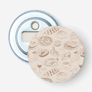 Food Pattern 3 2 Bottle Opener