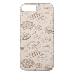 Food Pattern 3 iPhone 8 Plus/7 Plus Case