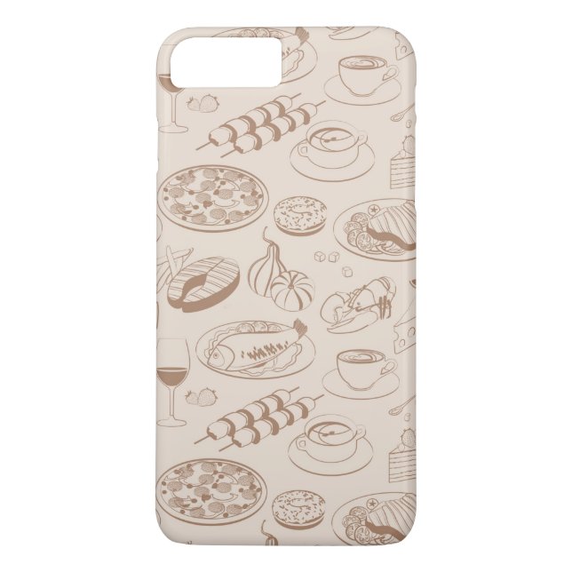 Food Pattern 3 Case-Mate iPhone Case (Back)