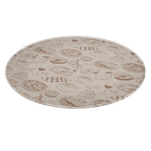 Food Pattern 3 Cutting Board