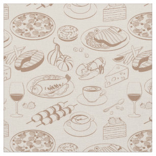 Food Pattern 3 Fabric