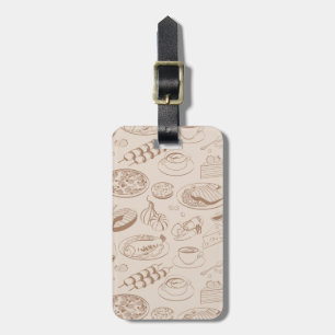 Food Pattern 3 Luggage Tag