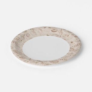 Food Pattern 3 Paper Plate