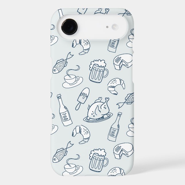Food Pattern Case-Mate iPhone Case (Back)