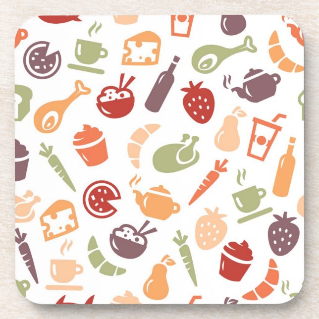 Food Pattern Coaster (Front)
