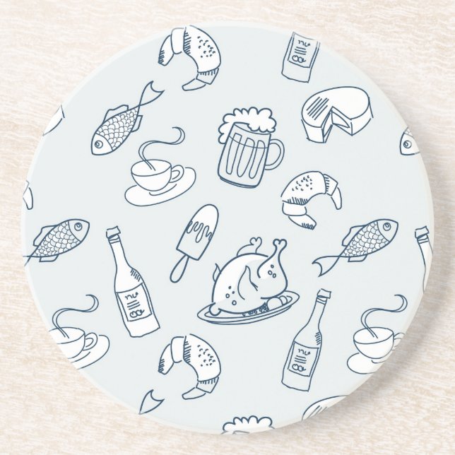 Food Pattern Coaster (Front)