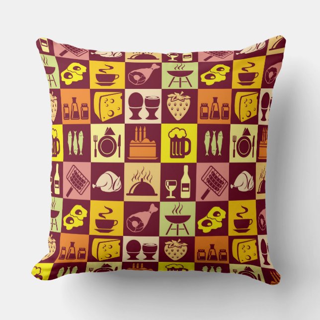 Food Pattern Cushion (Front)