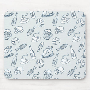 Food Pattern Mouse Mat