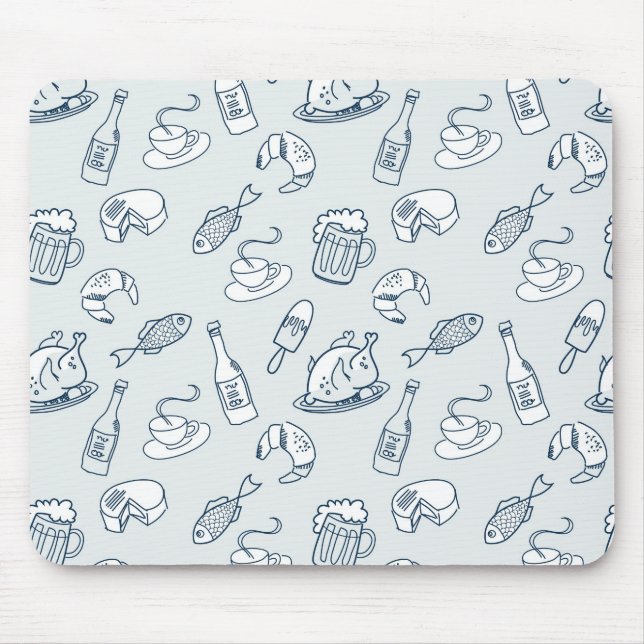 Food Pattern Mouse Mat (Front)