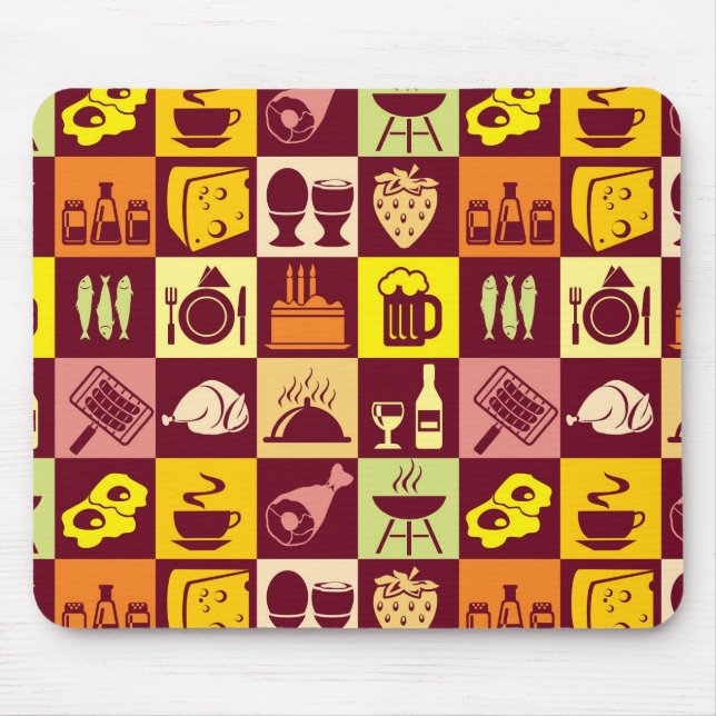Food Pattern Mouse Mat (Front)