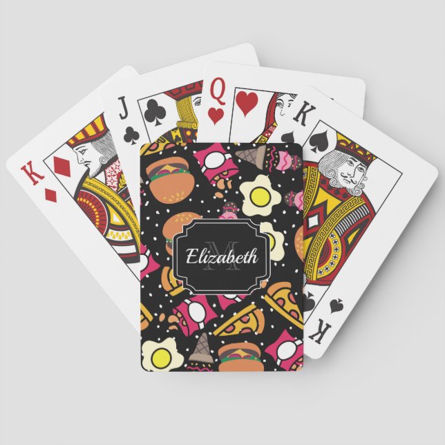 Food Pattern Playing Cards (Back)