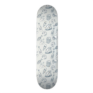 Food Pattern Skateboard