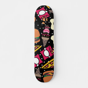 Food Pattern Skateboard