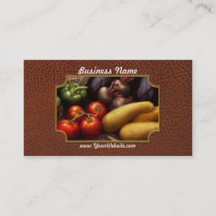 Food - Peppers, Tomatoes, Squash and Turnips Business Card