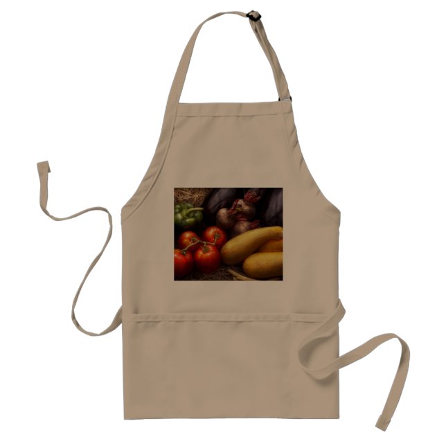 Food - Peppers, Tomatoes, Squash and Turnips Standard Apron (Front)