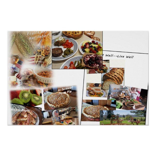 Food Photo Collage Poster (Front)