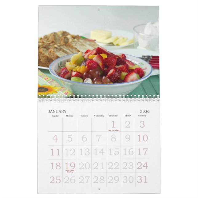 Food Photography 2012 Calendar (Jan 2026)