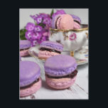 Food Photography Afternoon Tea Berry Macarons Postcard<br><div class="desc">Postcard features an original food photograph by Rebecca Frey,  a food photographer,  stylist,  and classically trained pastry chef. Lots of additional photography work is also available from this shop,  including food,  nature,  urban landscapes,  and more.</div>