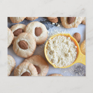 Food Photography Almond Nancy Macaron Cookies Postcard