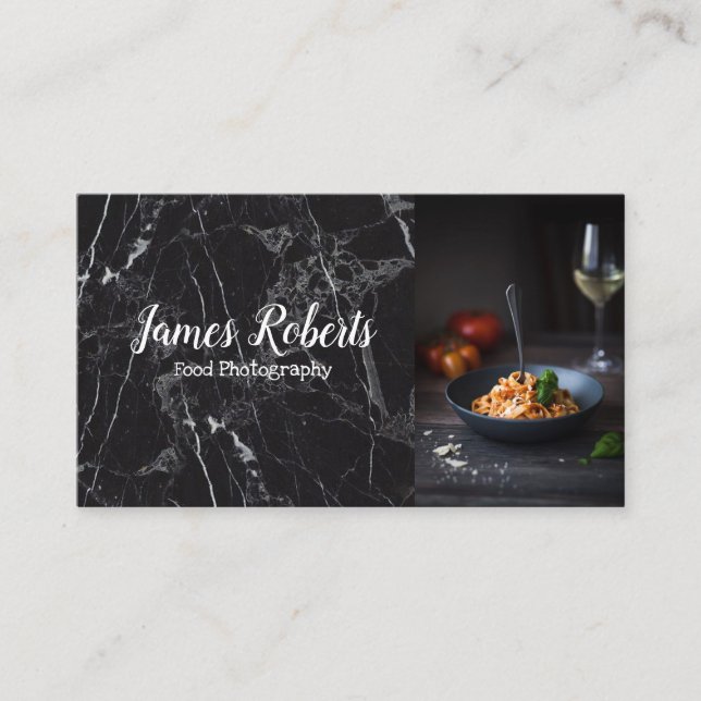 Food Photography Blogger Kitchen Business Card (Front)