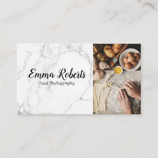 Food Photography Blogger Kitchen Business Card (Front)